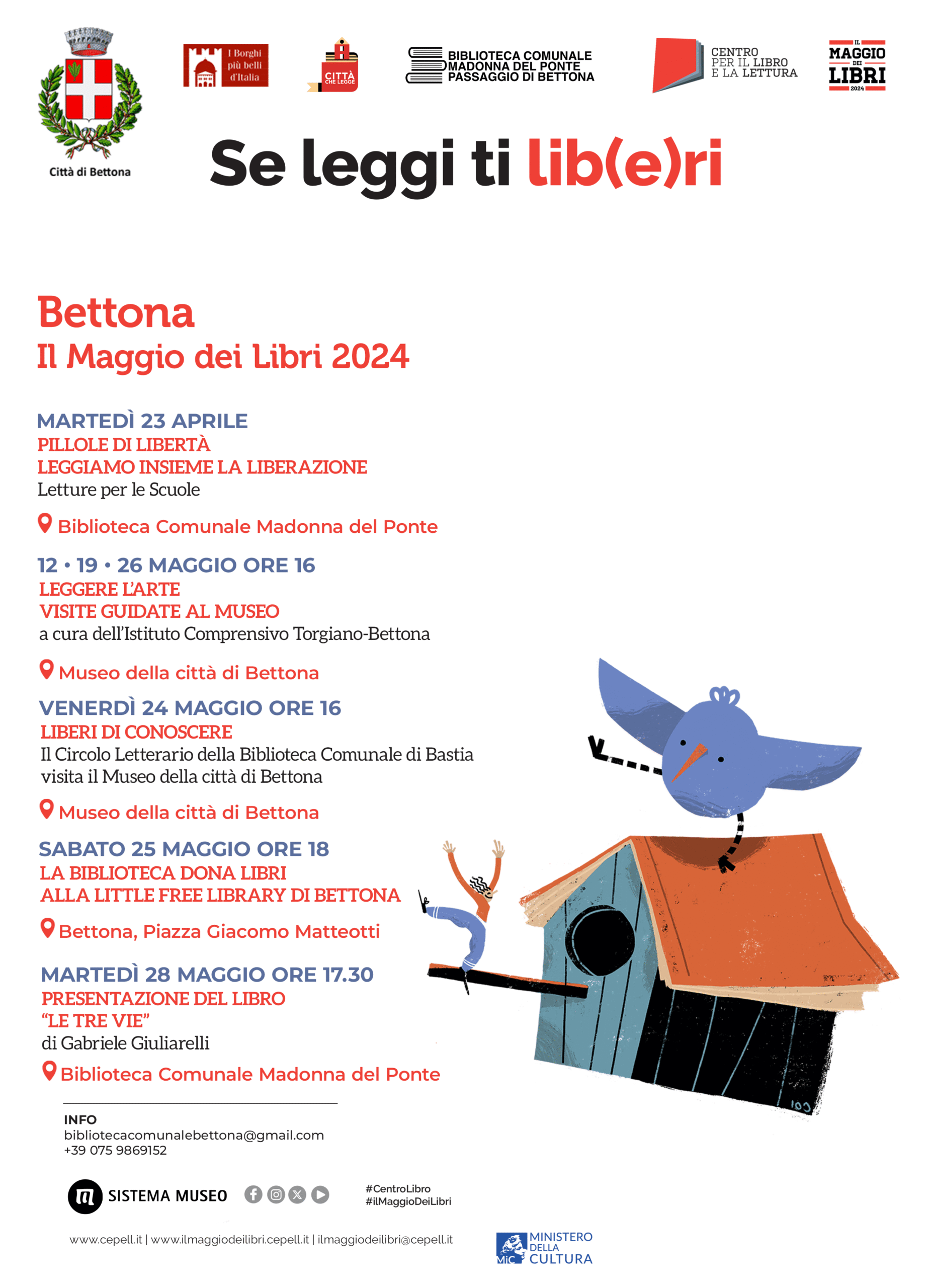IL MAGGIO DEI LIBRI | Biblioteca Madonna del Ponte di Bettona