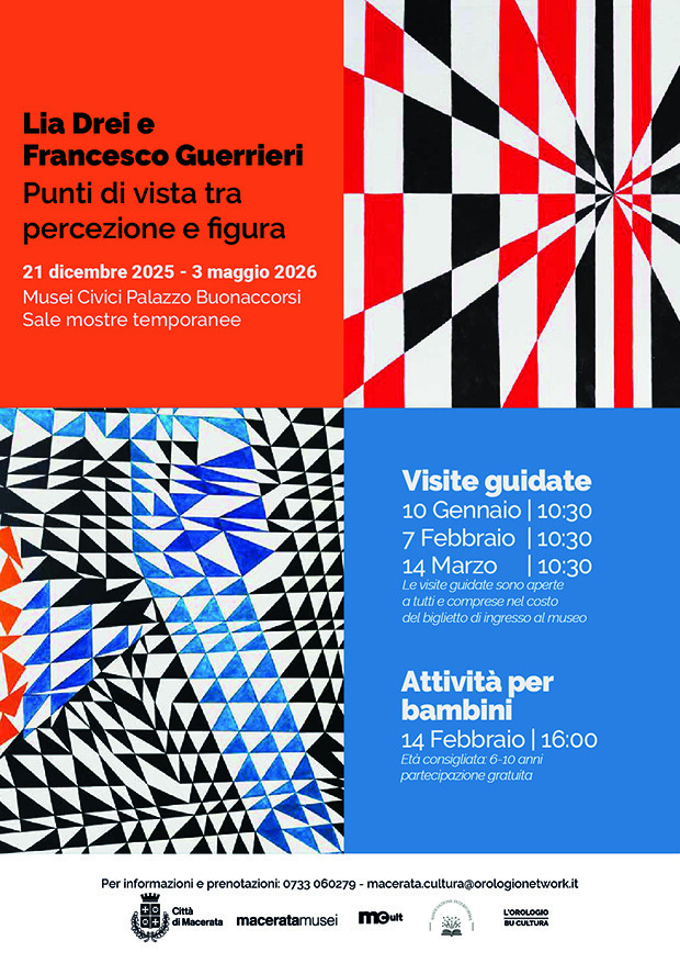 MACERATA / Visite guidate alla mostra “Punti di vista tra percezione e figura di Lia Drei e Francesco Guerrieri”