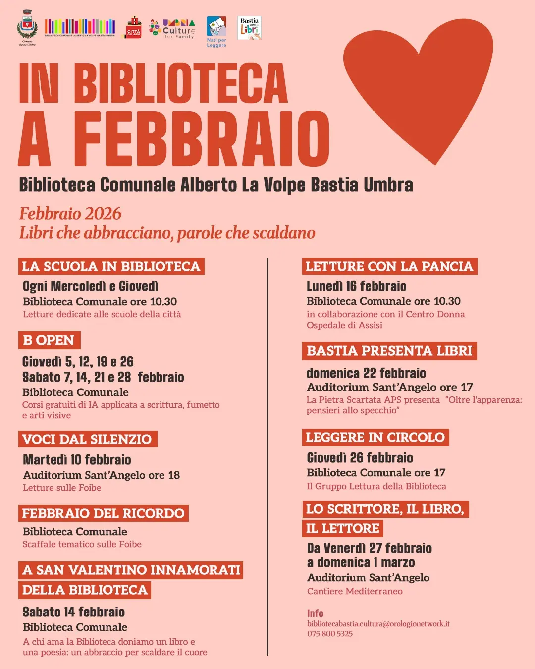 BASTIA UMBRA / In Biblioteca a Febbraio