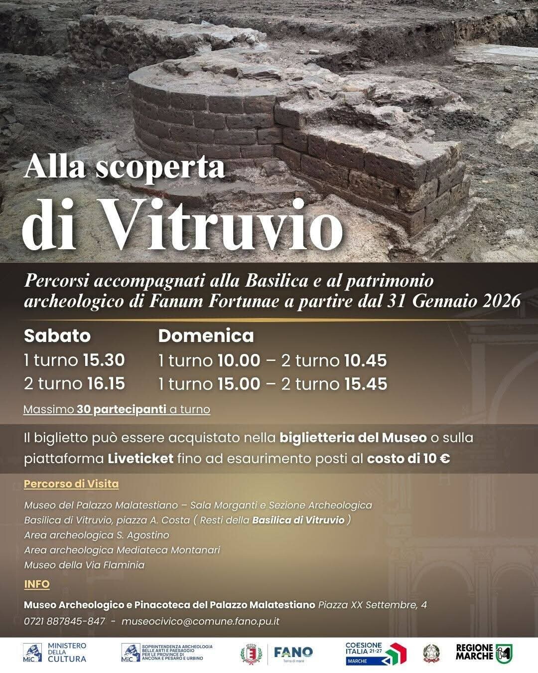 FANO / ALLA SCOPERTA DI VITRUVIO